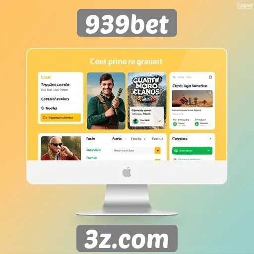 Interface do usuário do site 939bet é intuitiva